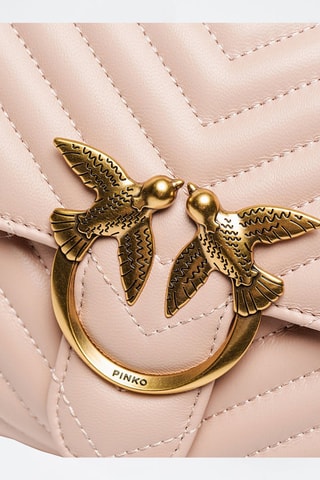 Sac à main en cuir - Rose poudré