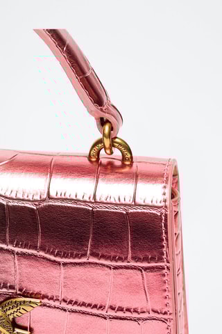 Sac à main cuir Love One Top Handle Mini - Rose