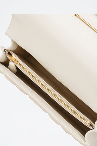 Sac bandoulière en cuir - Blanc