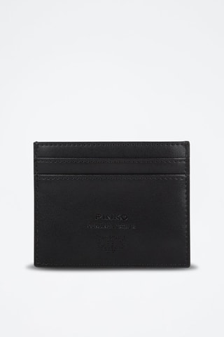 Porte-cartes en cuir de veau - Noir