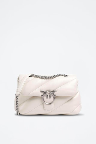 Sac bandoulière en cuir de mouton nappa - Blanc