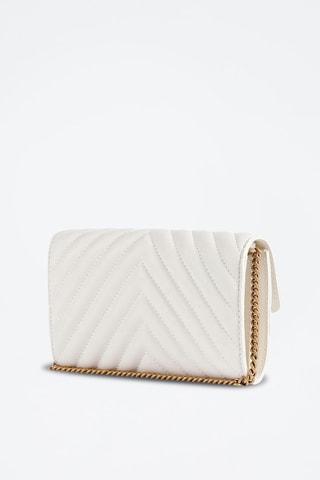 Sac bandoulière en cuir Love One - Blanc