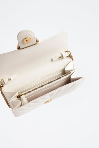 Sac bandoulière en cuir Love One - Blanc