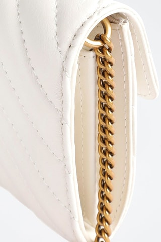 Sac bandoulière en cuir Love One - Blanc