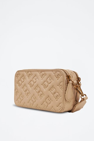 Sac bandoulière en cuir de veau Carrie - Beige