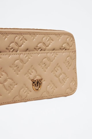 Sac bandoulière en cuir de veau Carrie - Beige