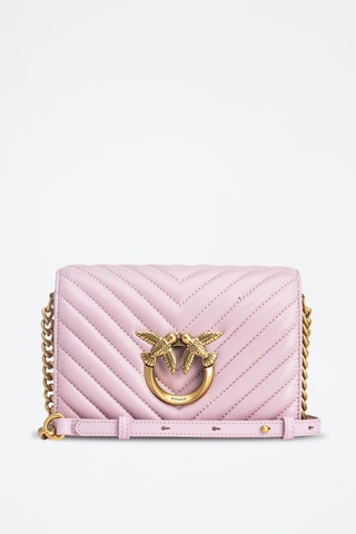 Sac bandoulière en cuir - Mauve