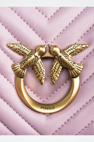 Sac bandoulière en cuir - Mauve