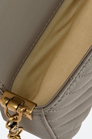 Sac bandoulière en cuir de mouton - Taupe