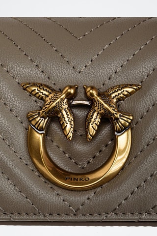 Sac bandoulière en cuir de mouton - Taupe