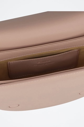 Sac bandoulière en cuir - Rose poudré