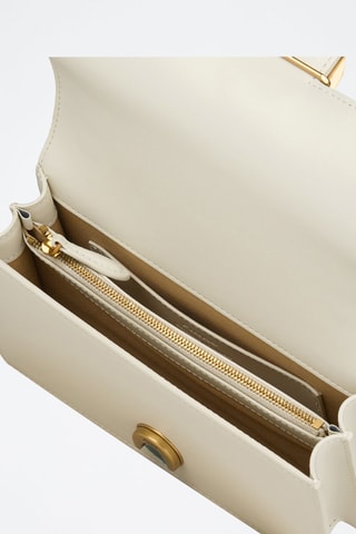 Sac bandoulière en cuir Love One Mini - Blanc