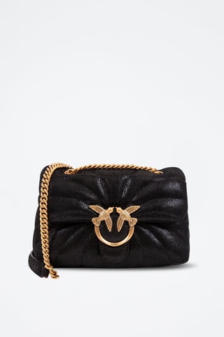 Sac bandoulière en nubuck - Noir