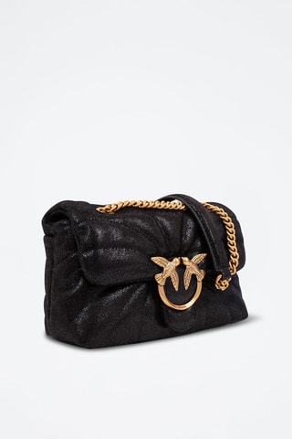 Sac bandoulière en nubuck - Noir