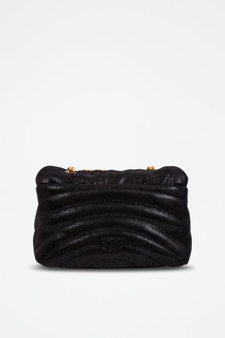 Sac bandoulière en nubuck - Noir