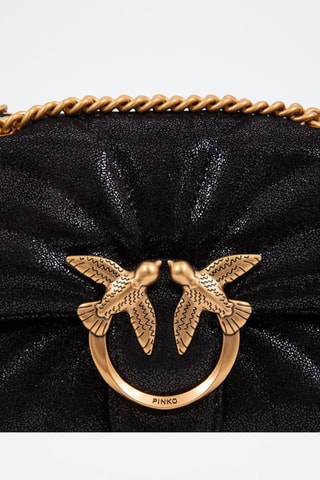 Sac bandoulière en nubuck - Noir