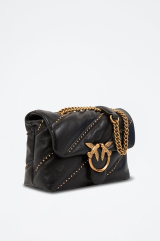 Sac bandoulière en cuir de veau - Noir