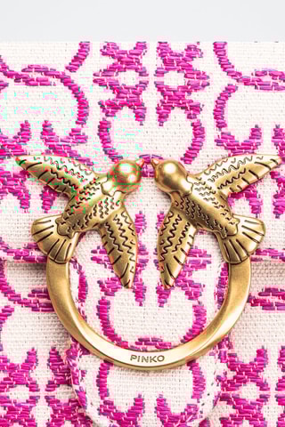 Sac bandoulière - Blanc et rose