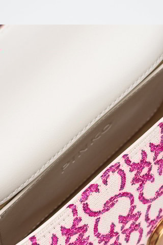 Sac bandoulière - Blanc et rose