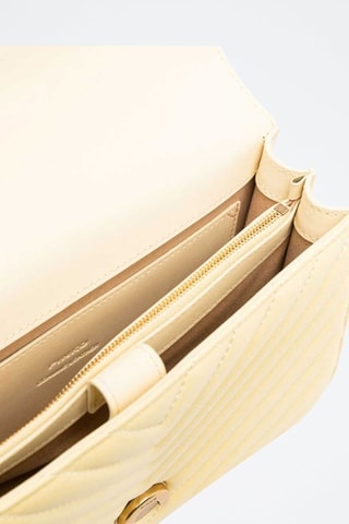 Sac bandoulière en cuir - Crème