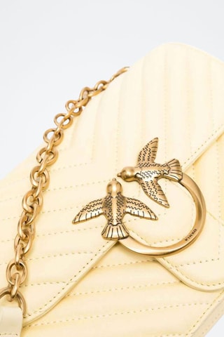 Sac bandoulière en cuir - Crème