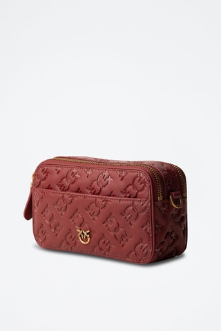 Sac bandoulière en cuir de veau Modello Carrie - Bordeaux