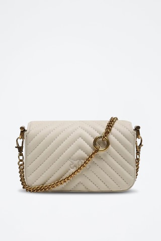 Sac bandoulière en cuir de mouton - Blanc