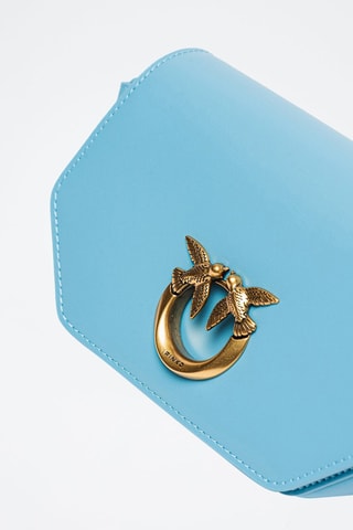 Sac bandoulière en cuir - Turquoise