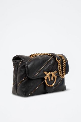 Sac bandoulière en cuir de veau - Noir