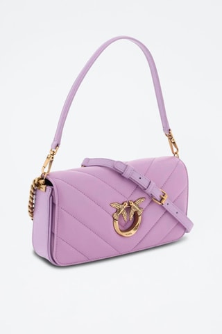 Sac bandoulière en cuir - Mauve