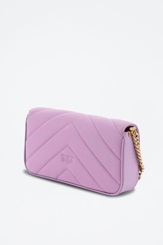 Sac bandoulière en cuir - Mauve