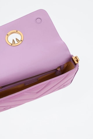 Sac bandoulière en cuir - Mauve