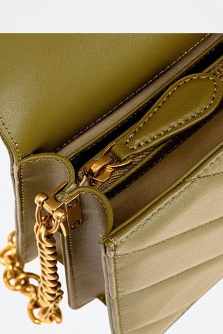 Sac bandoulière en cuir - Vert