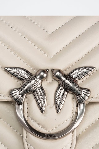 Sac bandoulière en cuir - Blanc