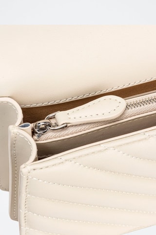 Sac bandoulière en cuir - Blanc