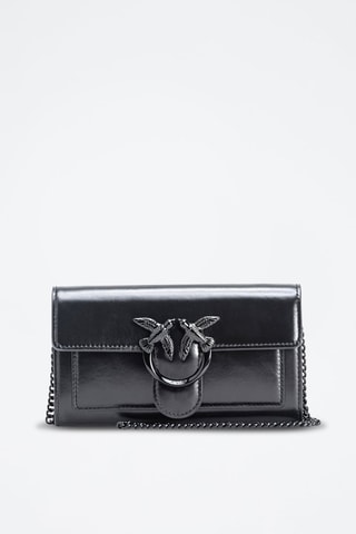 Sac bandoulière en cuir - Noir