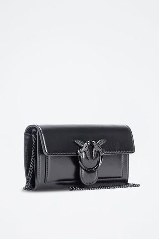 Sac bandoulière en cuir - Noir