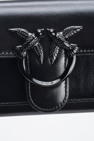 Sac bandoulière en cuir - Noir