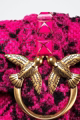 Sac bandoulière - Fuchsia et noir