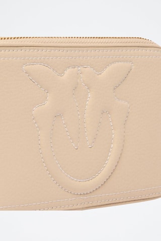 Sac bandoulière en cuir de mouton Carrie - Beige