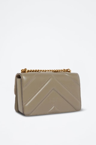 Sac bandoulière en cuir Love One - Kaki