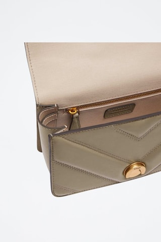 Sac bandoulière en cuir Love One - Kaki