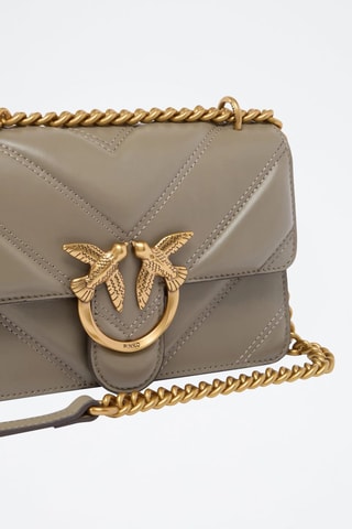 Sac bandoulière en cuir Love One - Kaki