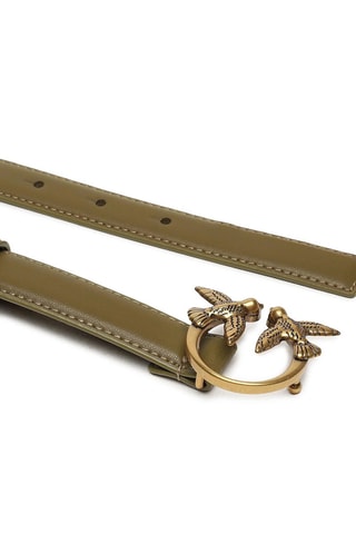 Ceinture en cuir Love Berry - Kaki