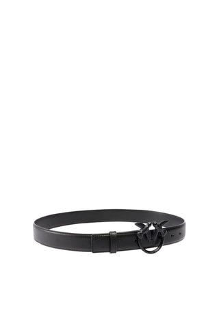 Ceinture en cuir Love Berry - Noir
