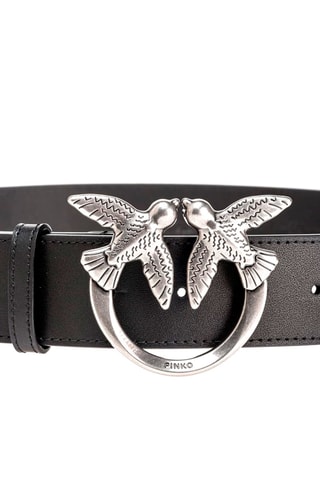 Ceinture en cuir de veau - Noir