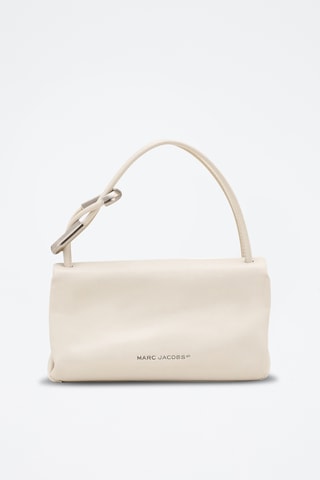 Sac porté épaule en cuir The Mini Dual - Ecru