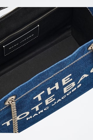 Sac porté épaule en jean The Denim Chain - Bleu cobalt