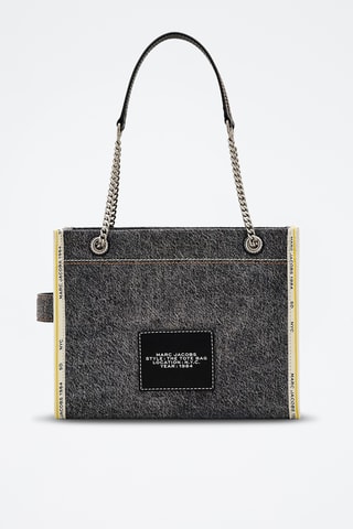 Sac porté épaule en jean The Denim Chain - Noir