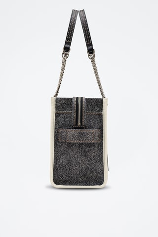 Sac porté épaule en jean The Denim Chain - Noir